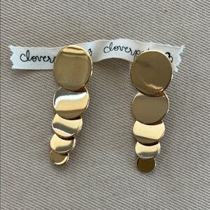 Cloverpost Gradient Long Gold Earrings